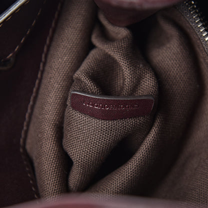 Burberry Smoked Check Medium Walden Belted Hobo Plum 7 of 12