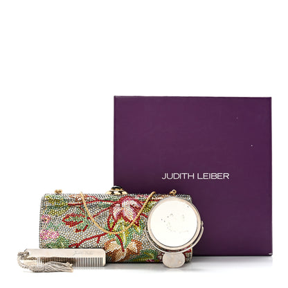 Judith Leiber Swarovski Crystal Rose Minaudiere Clutch Multicolor 13 of 13