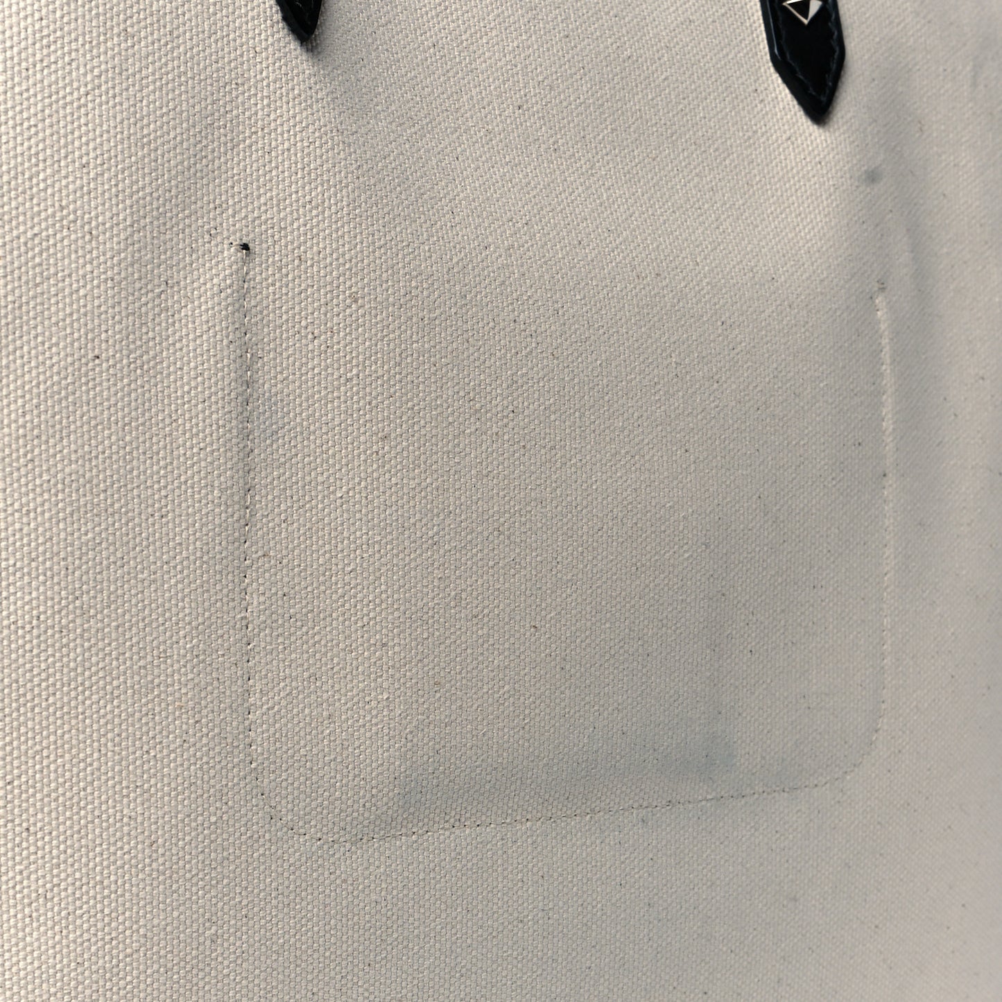 Canvas Logo Tote Natural Black