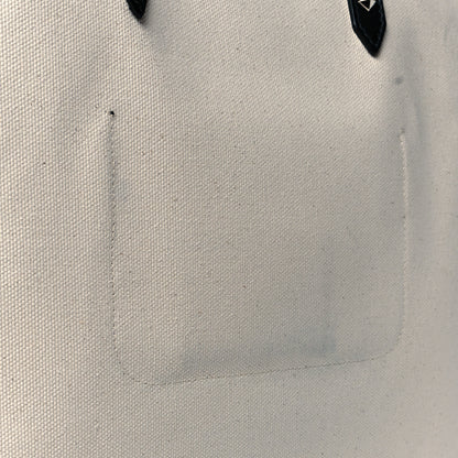 Jimmy Choo Canvas Logo Tote Natural Black 11 of 11