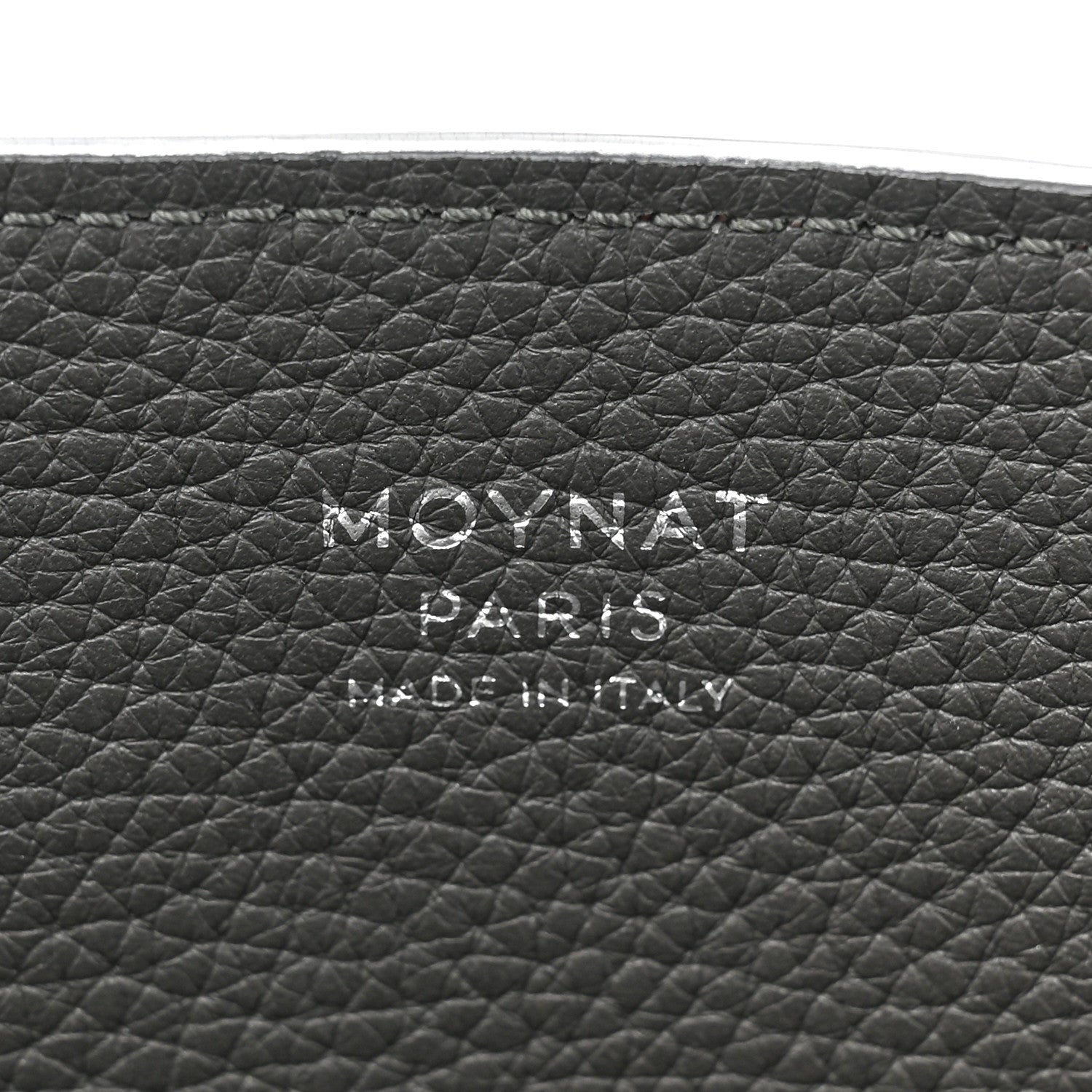 Moynat Taurillon Gex Calfskin Duo Reversible Tote Greige Zinc 8 of 11