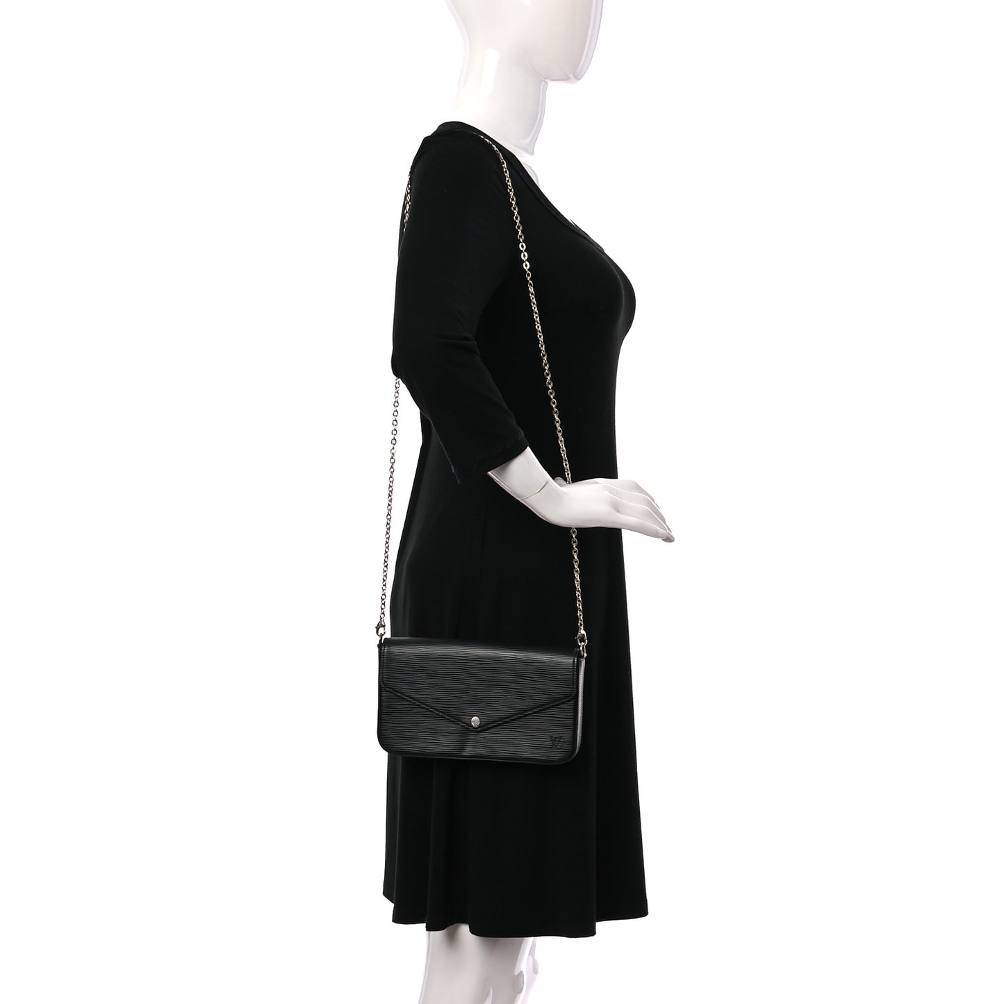 Epi Pochette Felicie Black