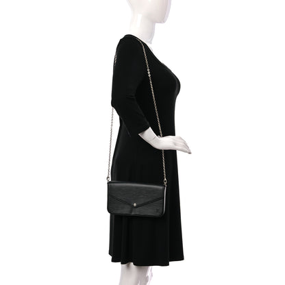 Louis Vuitton Epi Pochette Felicie Black 2 of 12