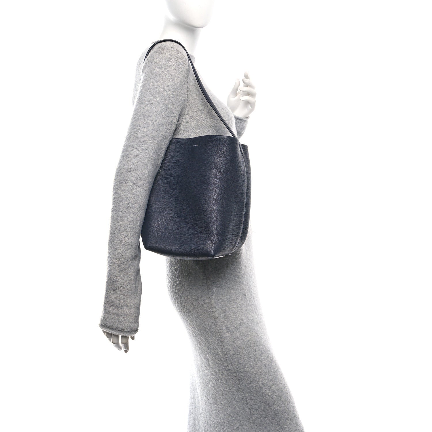 The Row Grained Calfskin Medium N/S Park Tote Marine 2 of 10