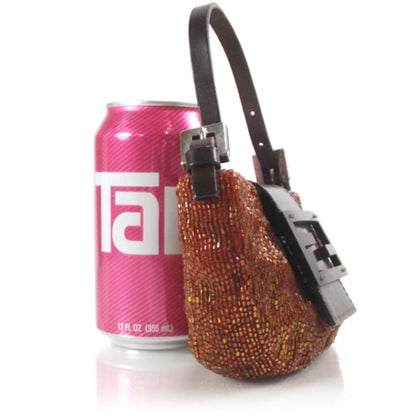 Fendi Sequin Mini Baguette Beaded Evening Bag 3 of 9