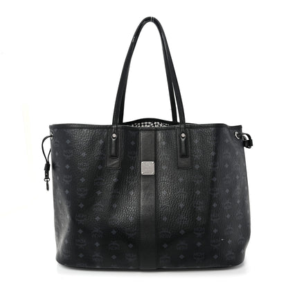 MCM Visetos Large Liz Reversible Shopper Tote Black 1 of 19