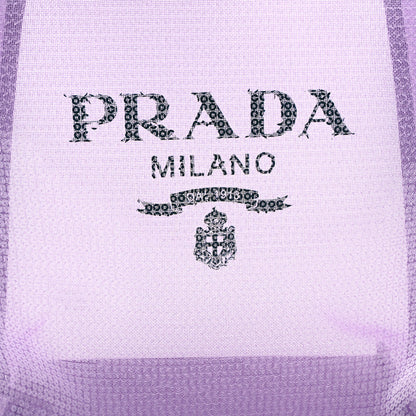 Prada Sequin Mesh Small Tote Bag Lilium 10 of 12