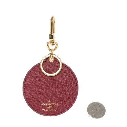 Louis Vuitton Monogram Illustre Multi V Bag Charm Key Ring Fuchsia 2 of 4