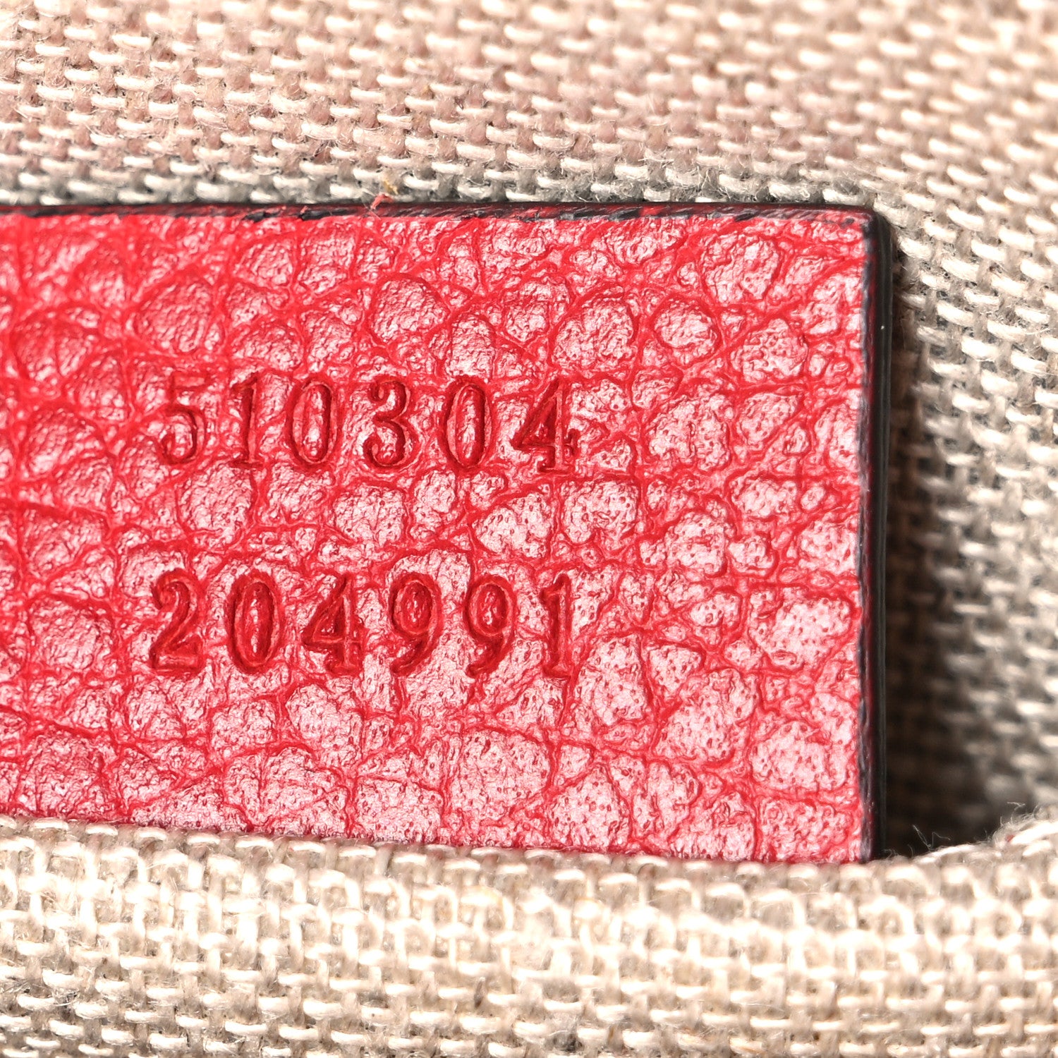 Gucci Dollar Calfskin Small Interlocking G Shoulder Bag Red 7 of 11