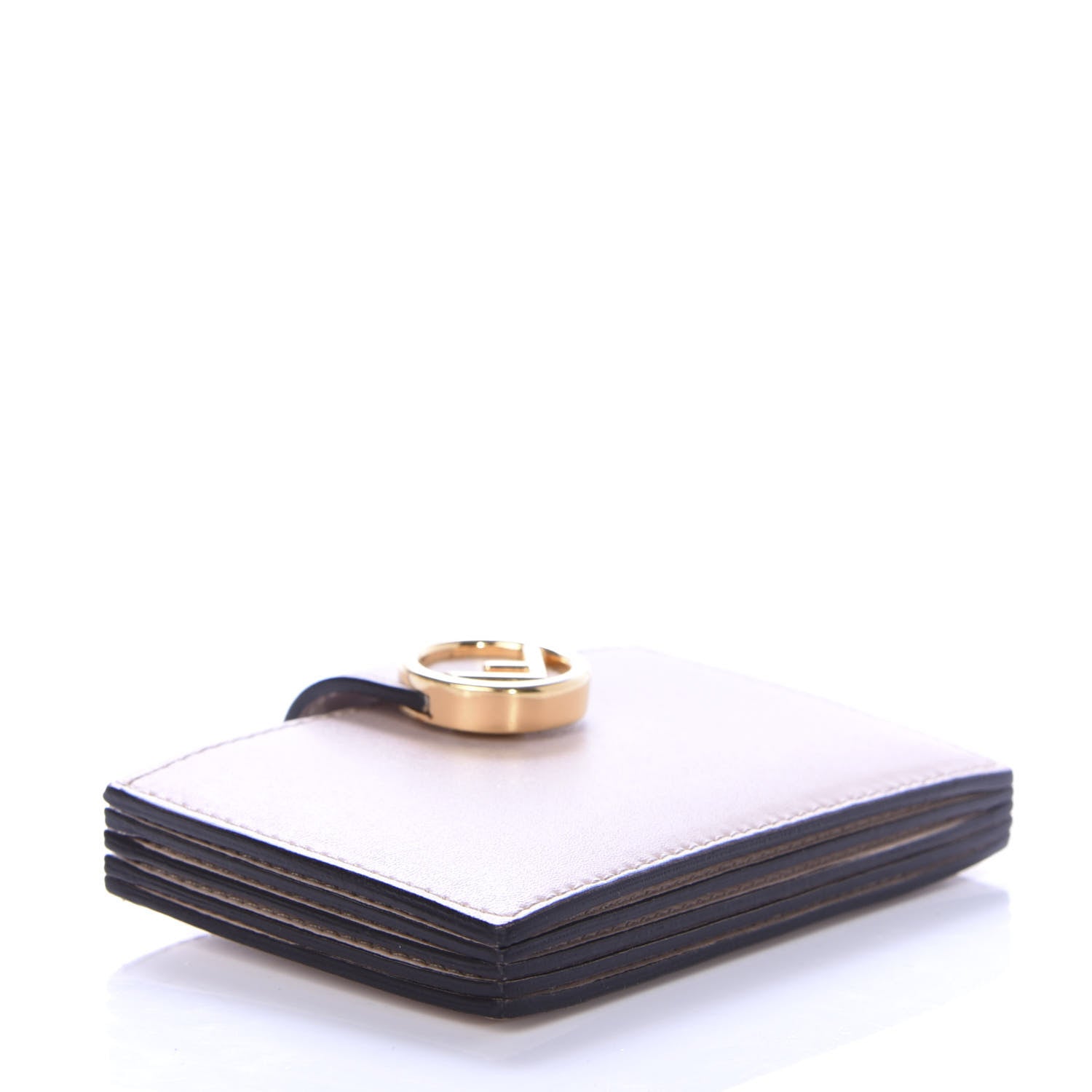 Fendi Vitello Liberty Lucido Gusseted Card Holder Peonia 4 of 9