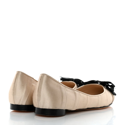 Chanel Satin CC Bow Flats 41 Beige 4 of 11