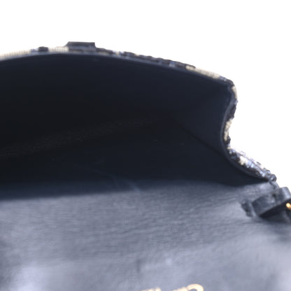 Christian Dior Oblique Nano Saddle Chain Pouch Blue 4 of 4