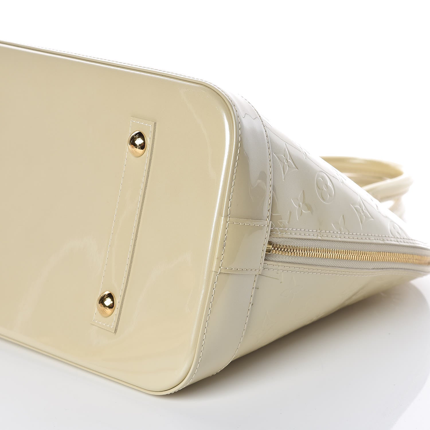 Louis Vuitton Vernis Alma MM Blanc Corail 9 of 9