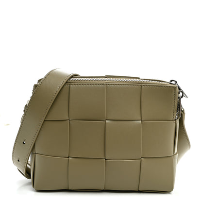 Bottega Veneta Lambskin Maxi Intrecciato Cassette Camera Bag Travertine 1 of 9