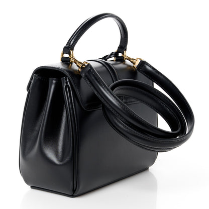 Celine Satinated Calfskin Mini 16 Top Handle Bag Black 3 of 14