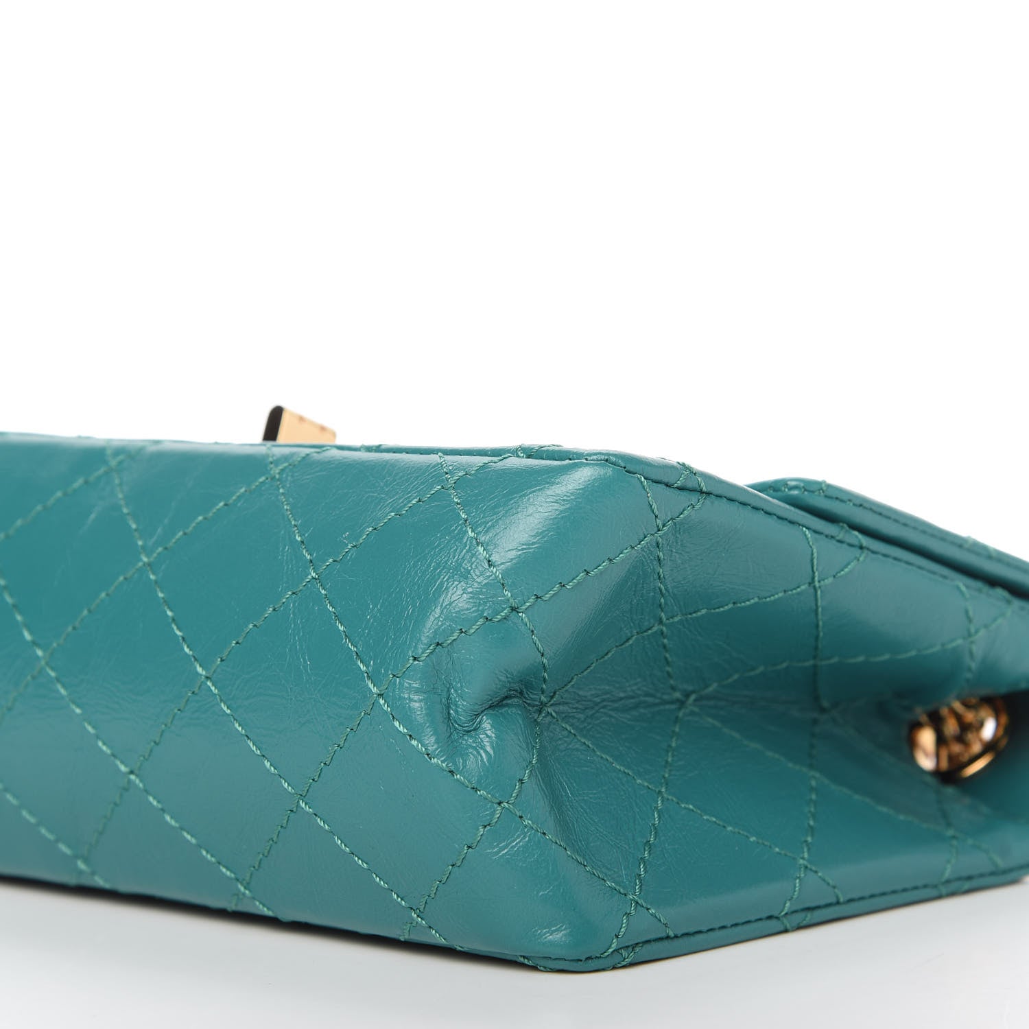 Chanel Aged Calfskin Quilted 2.55 Reissue Mini Flap Green 7 of 12