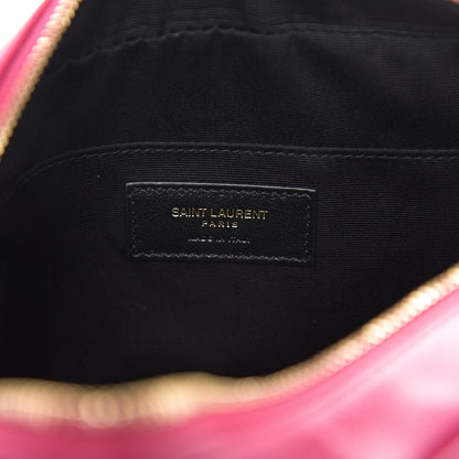 Saint Laurent Calfskin Matelasse Monogram Lou Camera Bag Bright Pink 5 of 8