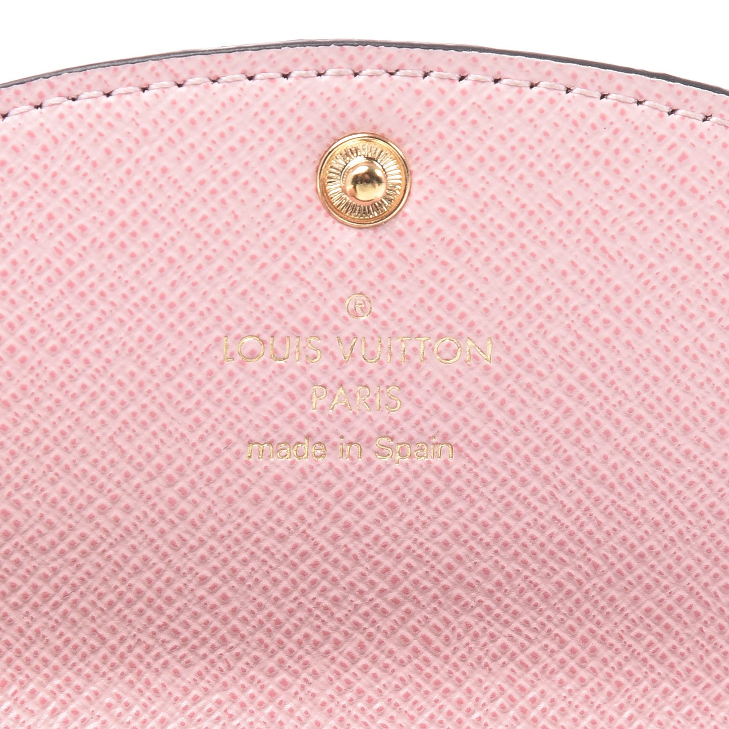 Damier Ebene Rosalie Coin Purse Rose Ballerine