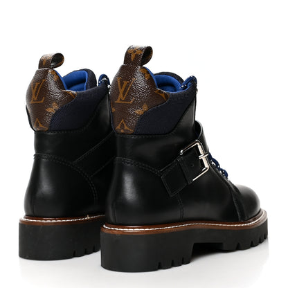 Louis Vuitton Calfskin Territory Ranger Combat Boots 36.5 Black 4 of 8