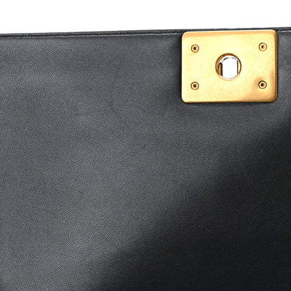 Chanel Lambskin Quilted New Medium Boy Flap Black 11 of 12