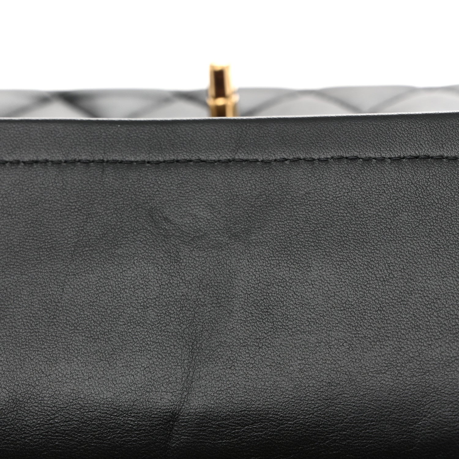 Chanel Lambskin Quilted Medium Double Flap Black 12 of 12