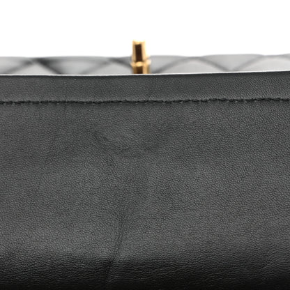 Chanel Lambskin Quilted Medium Double Flap Black 12 of 12