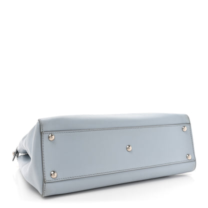 Fendi Vitello Morgan Shiny Nappa Medium Peekaboo Iconic Satchel Polvere Sunflower 4 of 20