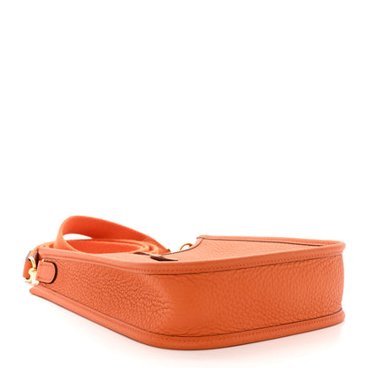 Hermes Taurillon Clemence Evelyne TPM Orange 4 of 11