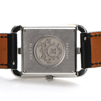 Hermes Stainless Steel Barenia 29mm Cape Cod Double Tour Quartz Watch Noir 6 of 7