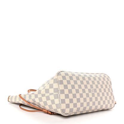 Louis Vuitton Damier Azur Neo Neverfull MM Rose Ballerine 5 of 12