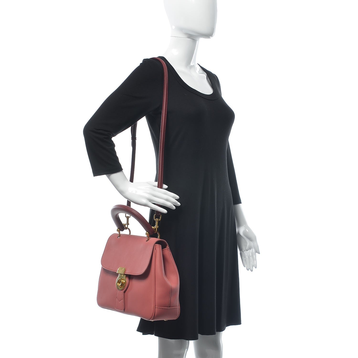 Burberry Trench Calfskin Medium DK88 Top Handle Bag Blossom Pink 2 of 10