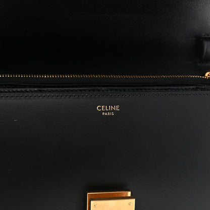 Celine Box Calfskin Medium Classic Box Flap Bag Black 6 of 12