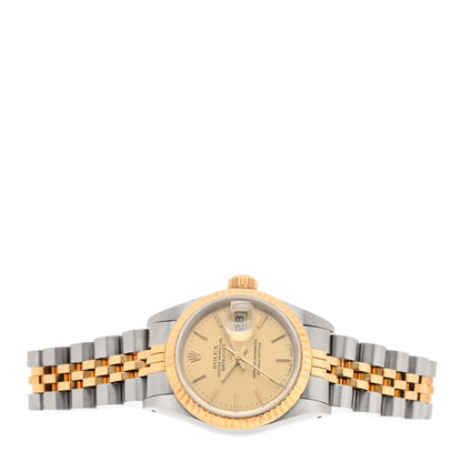 Rolex Stainless Steel 18K Yellow Gold 26mm Oyster Perpetual Datejust Watch Champagne 69173 2 of 4