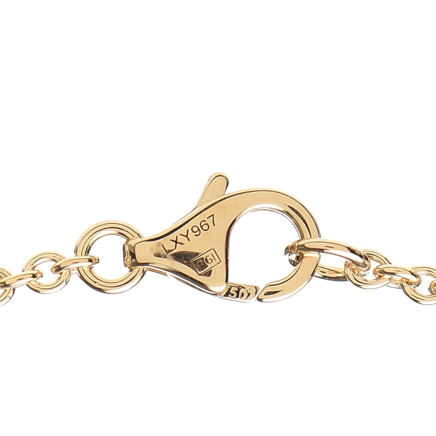 Cartier 18K Yellow Gold Interlocking LOVE Necklace 5 of 7