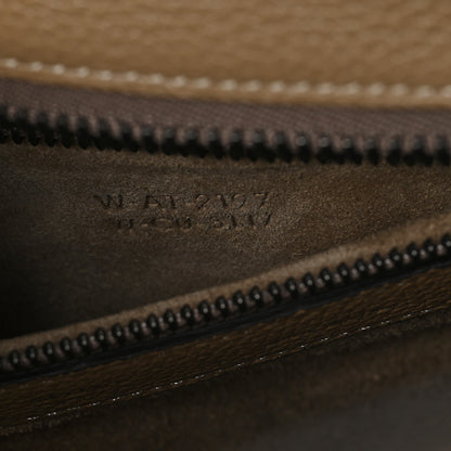 Celine Drummed Calfskin Micro Luggage Dune 7 of 10