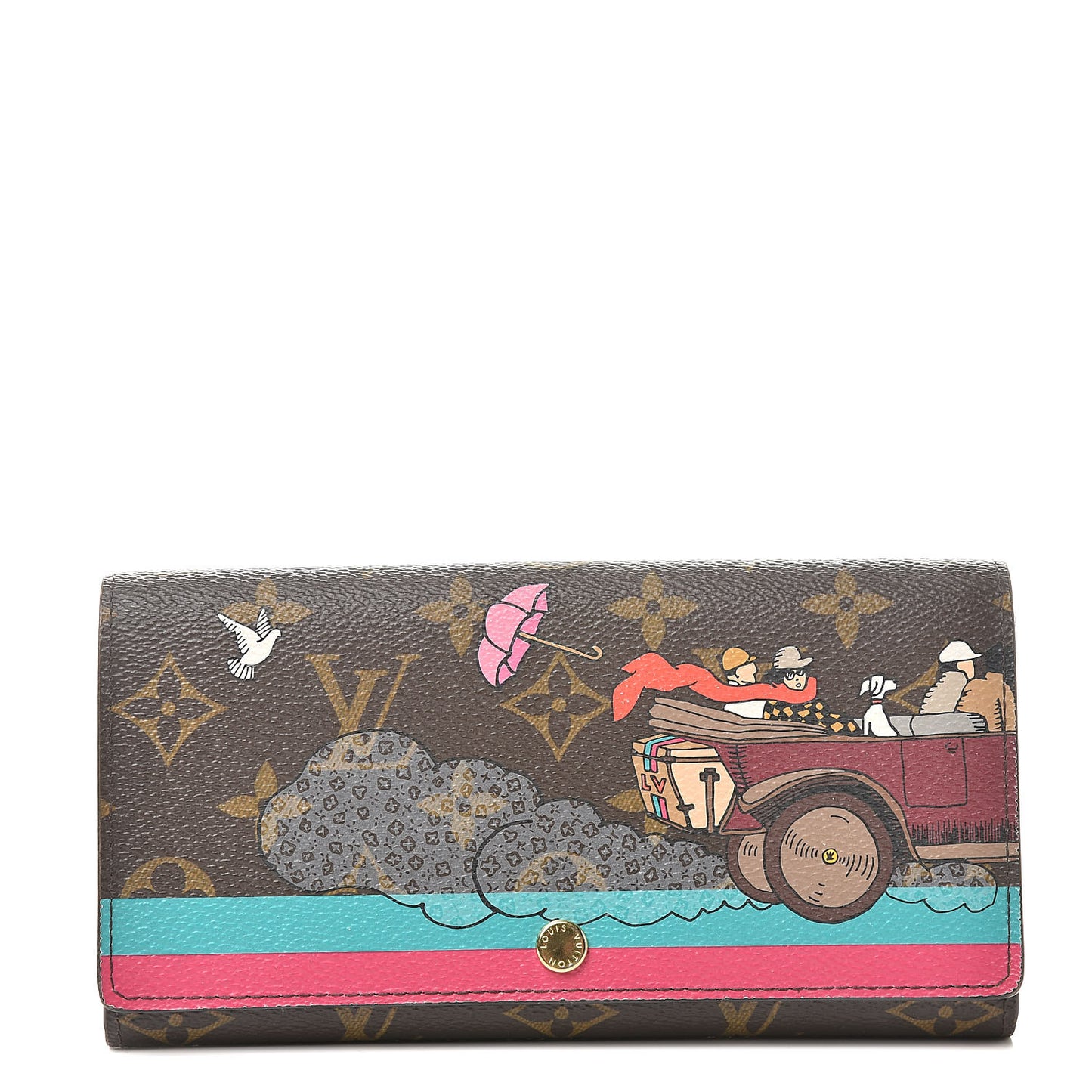 Monogram 2015 Christmas Animation Sarah Wallet Hibiscus