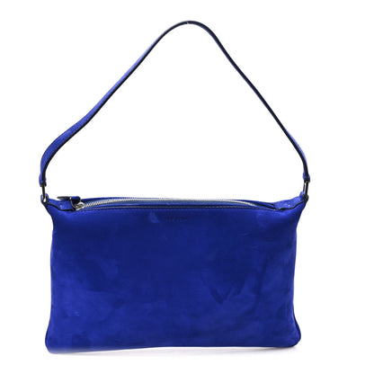 The Row Nubuck Small Morgan Shoulder Bag Cobalt 1 of 10