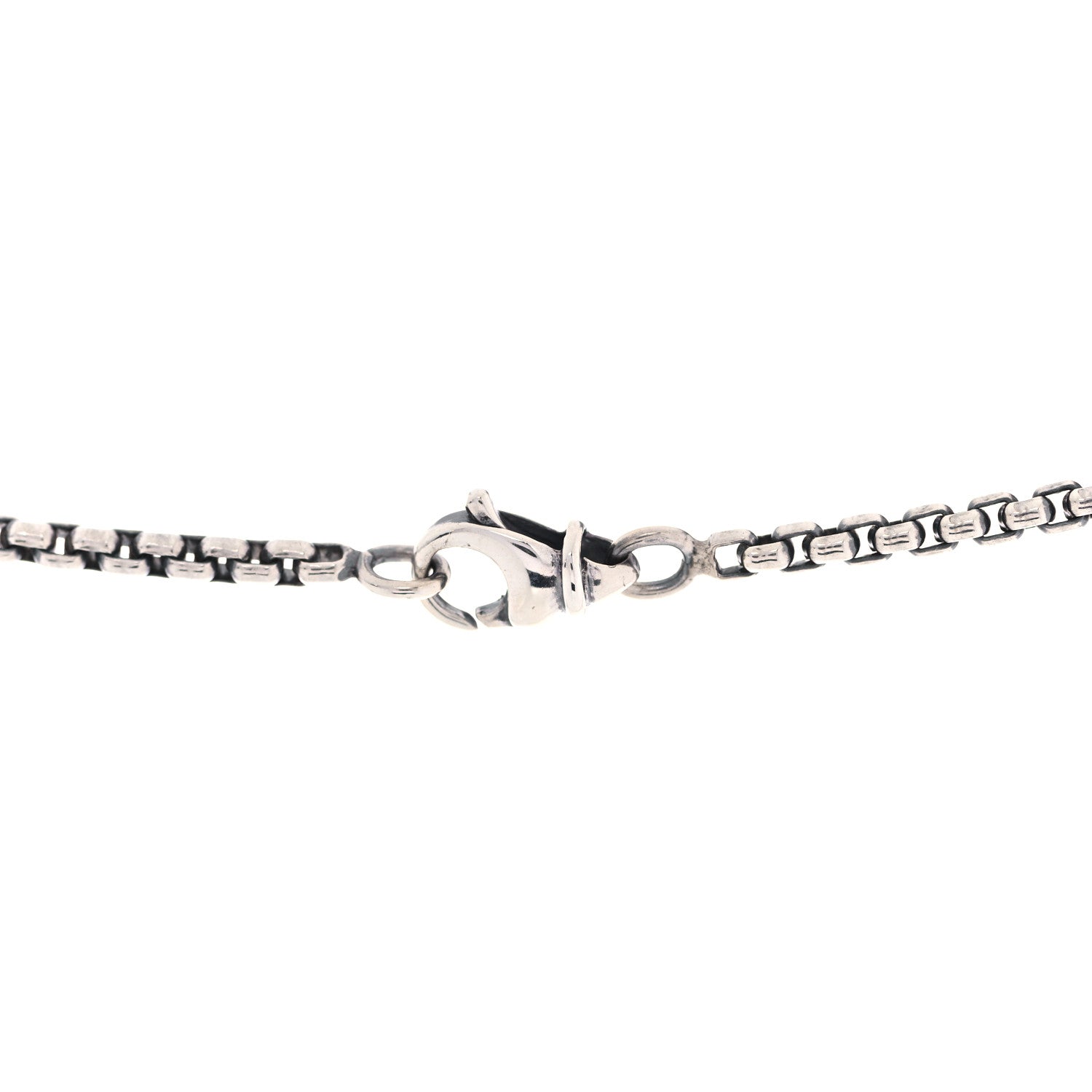 David Yurman Sterling Silver 18K Yellow Gold Diamond 12mm Pave Cookie Necklace 4 of 5