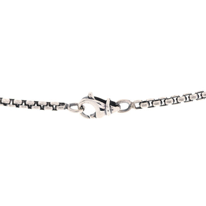 David Yurman Sterling Silver 18K Yellow Gold Diamond 12mm Pave Cookie Necklace 4 of 5