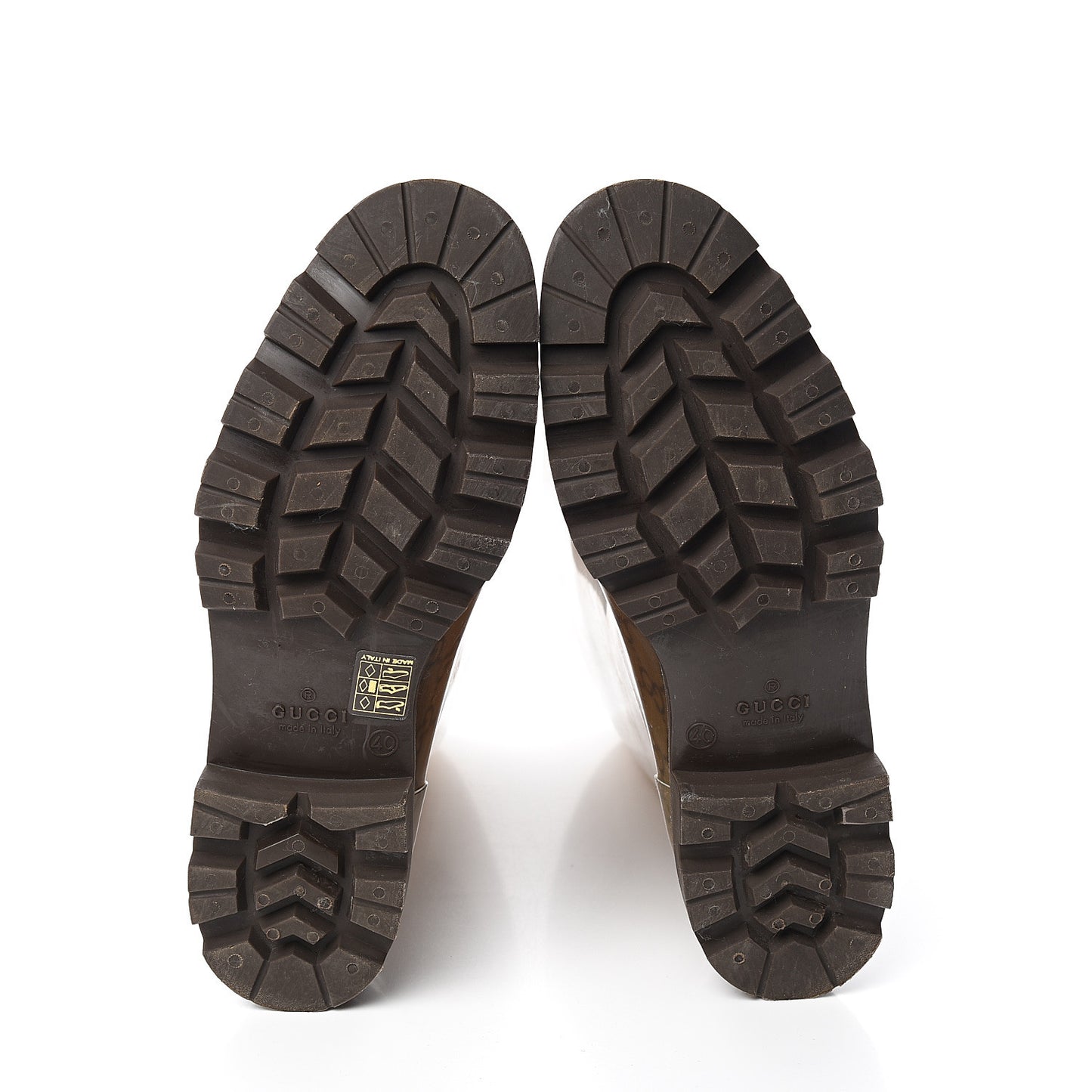 Rubber Monogram Edinburg Rain Boots 40 Transparent Cocoa