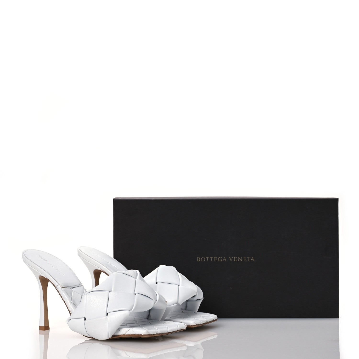 Bottega Veneta Nappa Maxi Intrecciato Lido Mule Sandals 40 Optic White 14 of 14