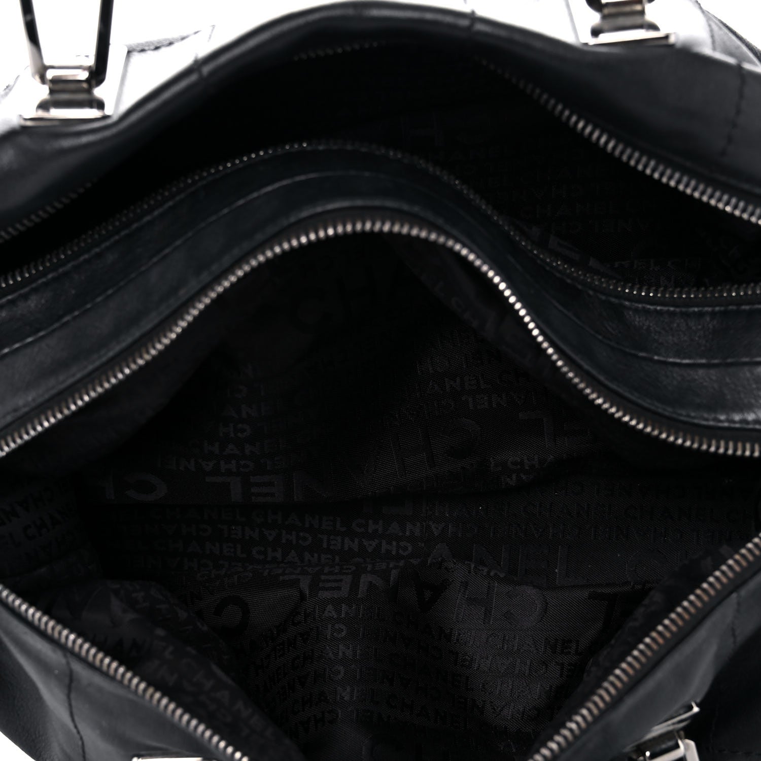 Chanel Lambskin Square Stitched Large Tote Black 6 of 22