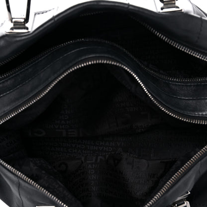 Chanel Lambskin Square Stitched Large Tote Black 6 of 22