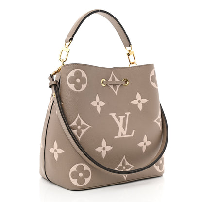 Louis Vuitton Empreinte Monogram Giant Neonoe MM Tourterelle Creme 4 of 11