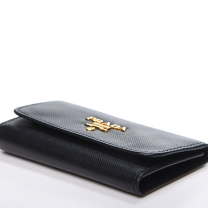 Prada Saffiano Metal 6 Key Holder Black 6 of 8