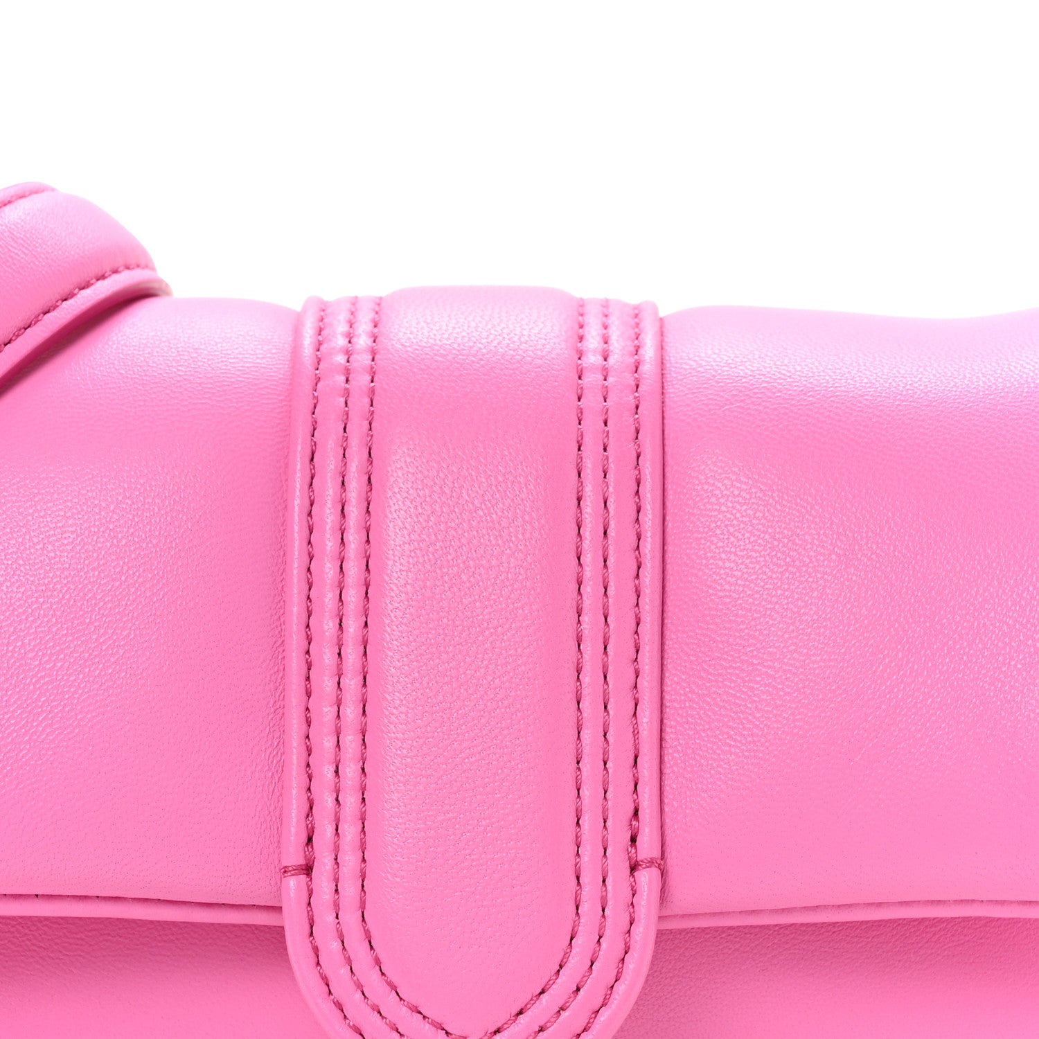 Jacquemus Padded Lambskin Le Petit Bambimou Neon Pink 1857726