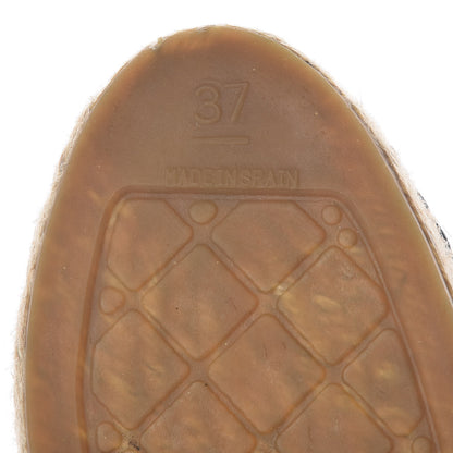 Chanel Lambskin CC Espadrilles 37 Black 8 of 12
