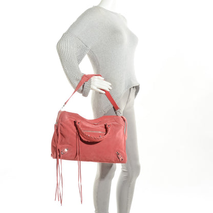 Balenciaga Baby Daim Suede City Rose Flamingo 2 of 12
