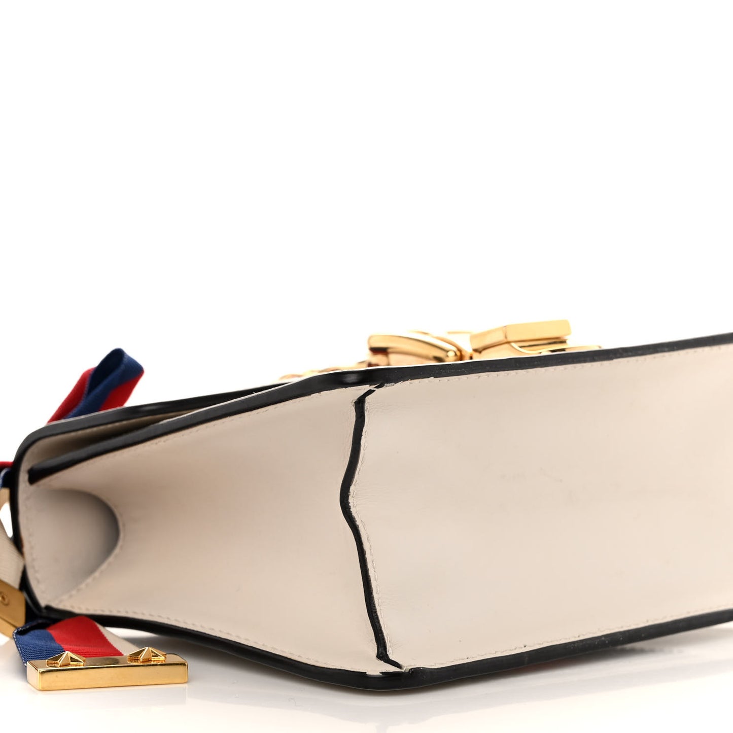 Calfskin Mini Sylvie Chain Shoulder Bag White