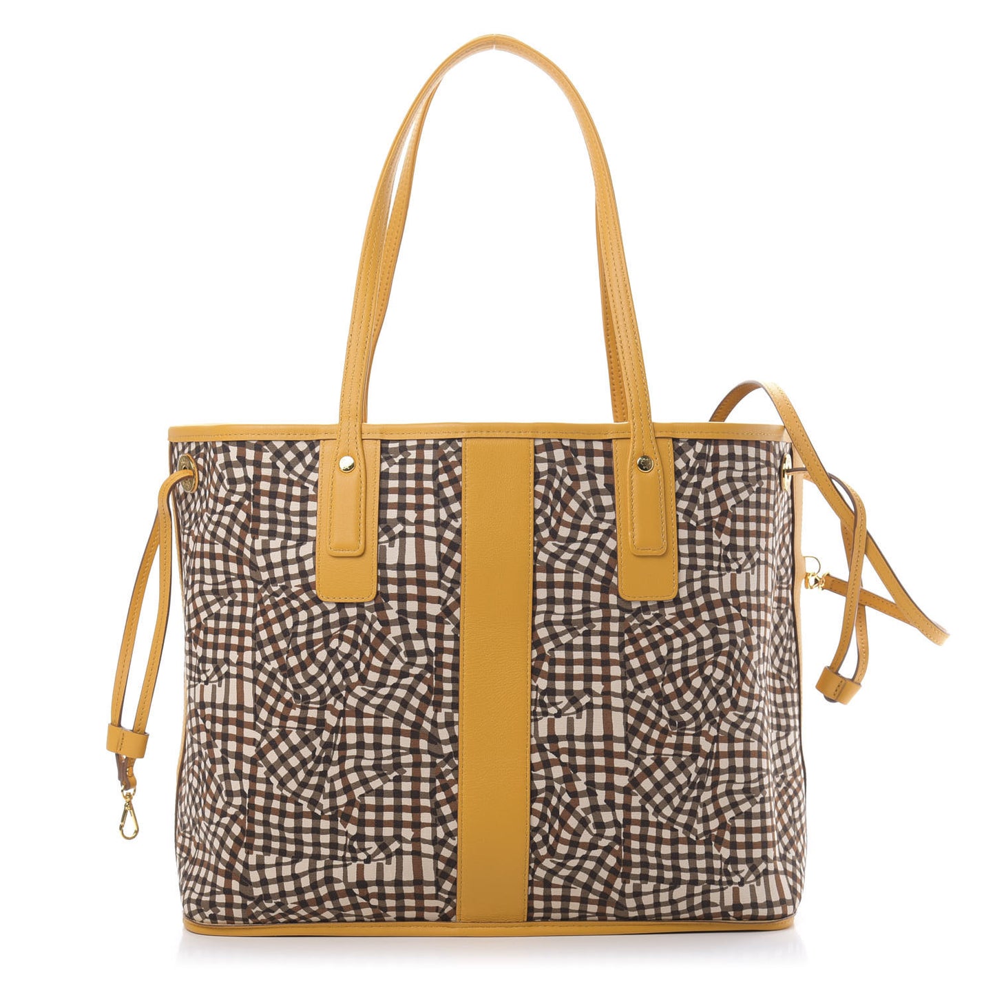 Visetos Medium Liz Reversible Shopper Tote Cognac Yellow